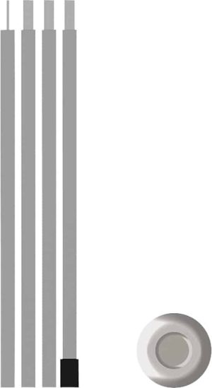 Aufstellstange Stahl, 180 cm x 19 mm