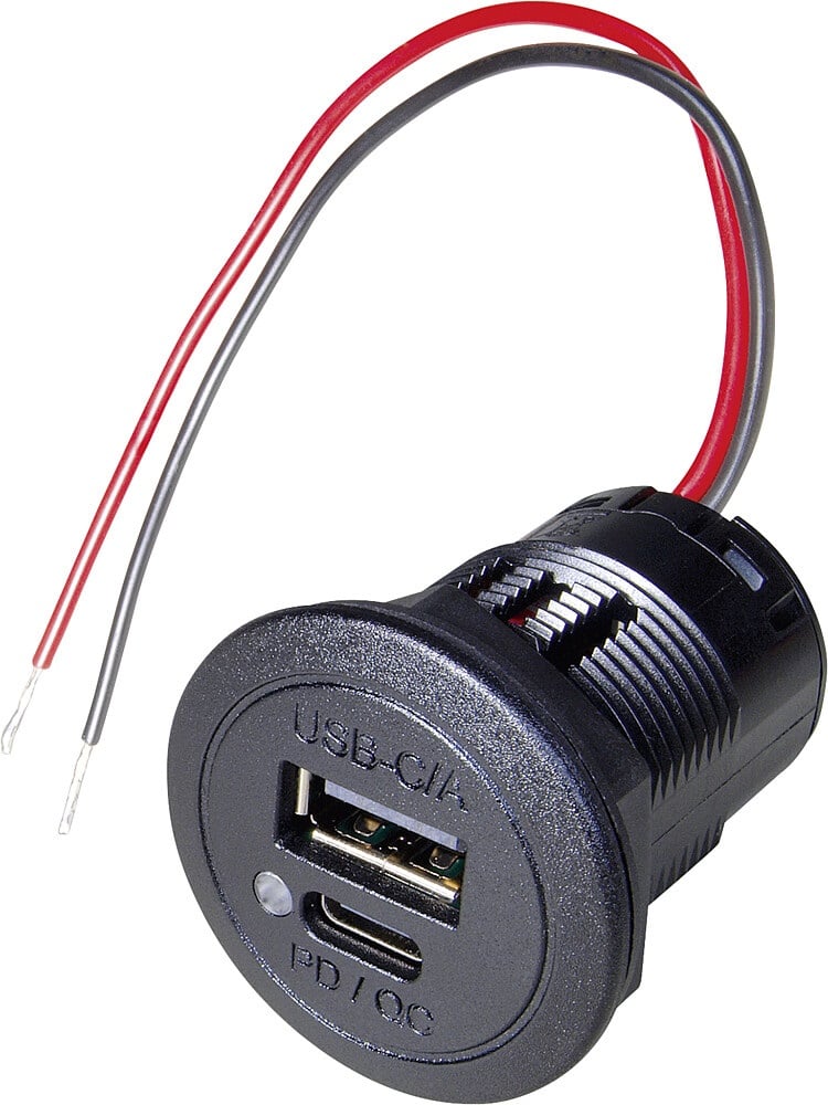 Power USB - C / A Doppelsteckdose PD / QC mit Kontroll-LED / 12 - 24 V -  Bantam-Camping AG