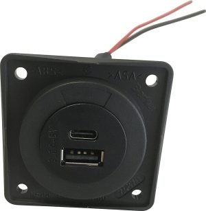 USB-Ladesteckdose Berker Integro A - C,  2-fach, 12 V Farbe anthrazit