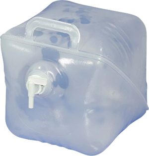 Faltkanister mit Tragegriff und Auslaufhahn