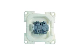 Serientaster FAWO 1-polig 2 x Schließer, 10A, ET 12 mm Farbe weiß _20510 D_