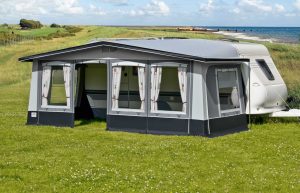 Vorzelt CORDOBA : unser Top-Modell mit Element-Vorderwand.