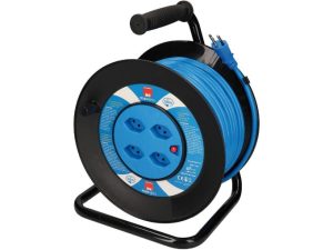 Kabelrolle 4x Typ13 blau / schwarz 50m