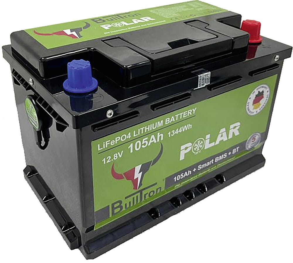 Batterie Polar LiFePO4 12,8 V Akku mit Smart BMS, Bluetooth App und Heizung  - Bantam-Camping AG