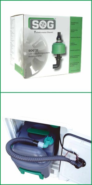 Toilettenentlüftung SOG Ty G - Thetford C500 Bodenvariante