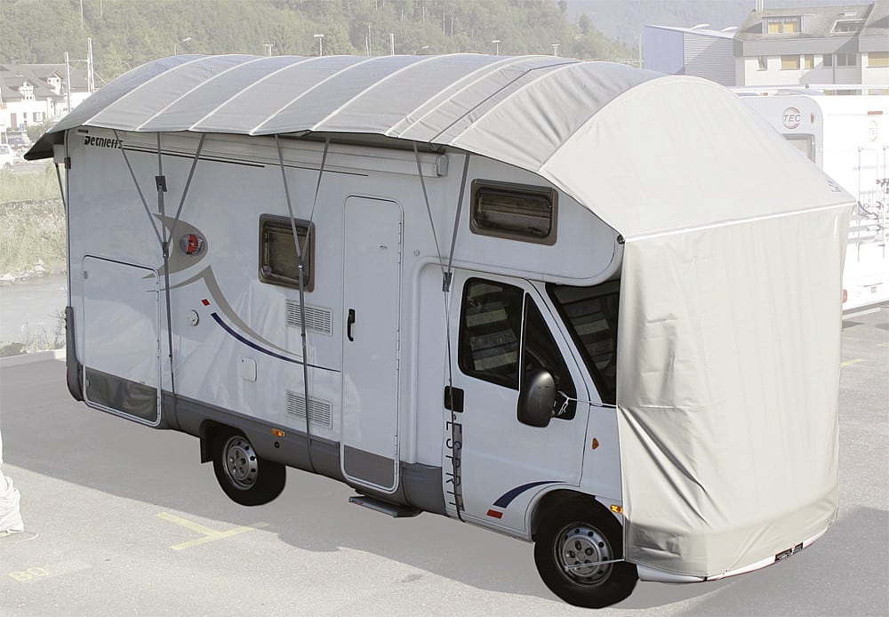 Poubelle avec fixations pour caravane camping car