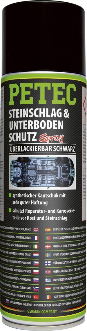 Steinschlag- & Unterboden- schutz Petec, Farbe schwarz, Inhalt 500 ml