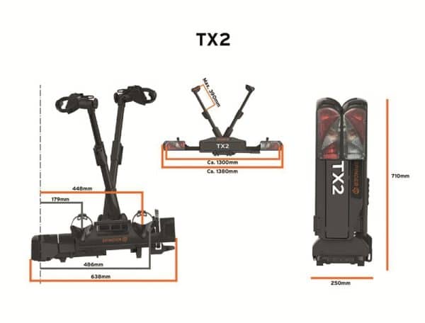 Porte-vélos Spinder TX2 basculant - Image 3