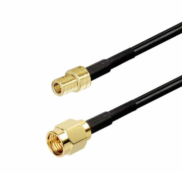 Câble adaptateur RG 174 SMA m / SMB m 100 mm