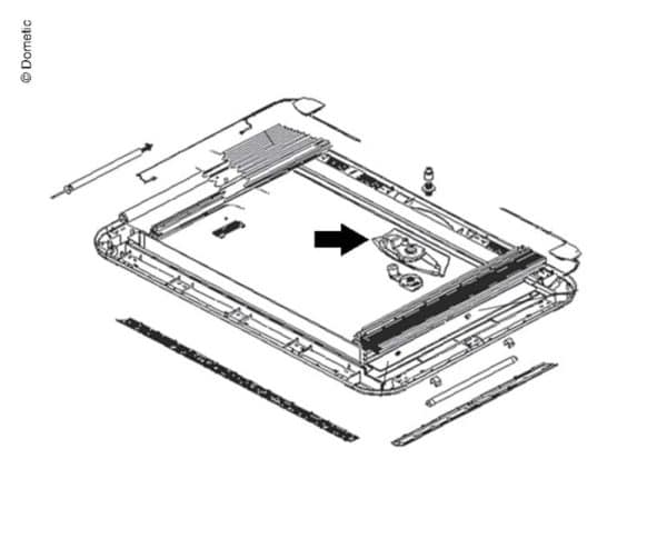 Blende für Kurbel