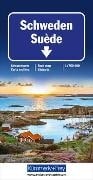 Straßenkarte Schweden