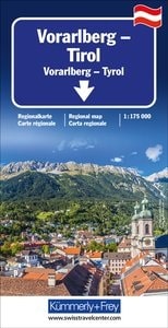 Regionalstraßenkarte Vorarlberg, Tirol