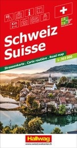 Hallwag-Straßenkarte Schweiz