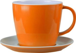 Tasse avec soucoupe en mélamine 250 ml.