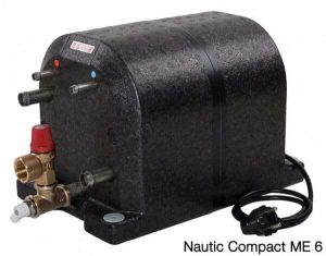 Boiler Elgena Nautic-Compact Typ ME 10 Liter, 230 V-660W, Elektroanschluss und Wärmetauscher