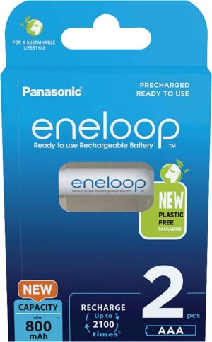 Batterie aufladbar Panasonic Eneloop 1,2 V AAA / HR03 Blister Inhalt: 2 Stück