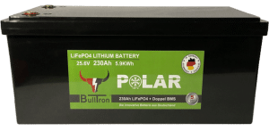 Batterie de base LiFePO4 25,6 V Batterie avec Smart BMS, Application Bluetooth et chauffage