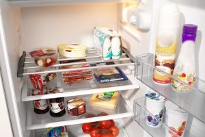 Teleskop Kühlschrankboden silber