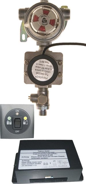 Système multimatique à 2 bouteilles avec vanne de raccordement de contrôle sortie SRV8mm