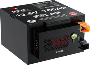 Batterie sous le siège Polar 700 Ah y compris Smart BMS avec 500A de courant continu & BT/WiFi App, CAN-Bus, RS485