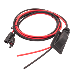 Dachdurchführung Sunsolid inkl. Anschlusskabel 3 m - 4 mm², MC4 Stecker einseitig montiert, Fb. rot / schwarz