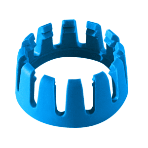 Klemmring-Set plus Steck. Trinkw. 4 x,  1/2, 13mm, blau