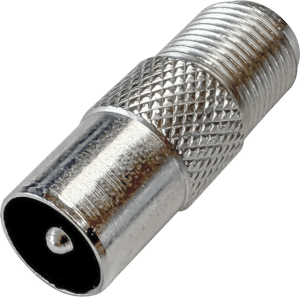 F-Buchse auf Koaxstecker