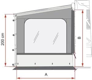 Seitenwand Fiamma Side W Pro