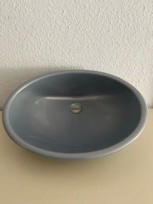 Waschbecken CARYSAN® oval 450*335*145mm Farbe silber