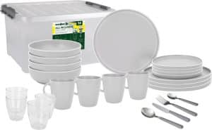 DOLOMIT WHITE ALL INCLUSIVE Geschirrset 36 teilig