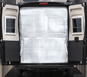 Thermovorhang - Hecktürisolierung mit Fenster passend für Ducato / Jumper / Boxer
