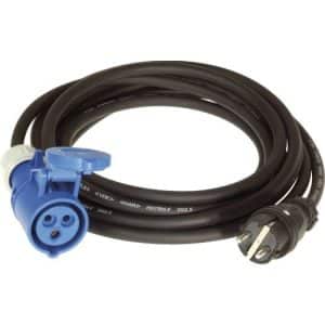 Câble adaptateur Schuko-fiche/CEE-coupleur 3x2,5mm², 3m