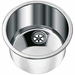 Einbauspüle LA1417 Maße: ø 330 x H 180 mm Material: Edelstahl