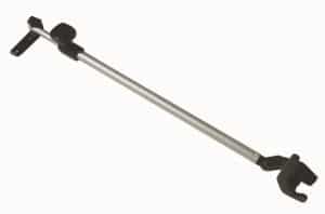 Déflecteur de fenêtre en continu,avec verrou de fermeture Polyfix fittings 300mm/gauche