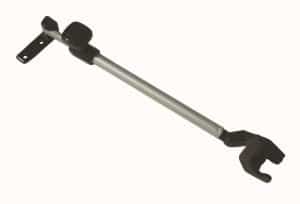 Déflecteur de fenêtre en continu,avec verrou de fermeture Polyfix fittings 200mm/gauche