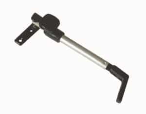 Déflecteur de fenêtre avec verrou de fermeture Polyfix fittings 135mm/gauche