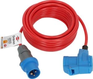 Verlängerungskabel Quipon REACH BQ10 m 3 x 2,5 Stecker CEE Winkelkupplung CEE