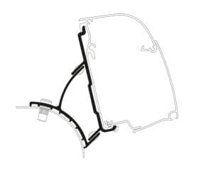 Wandmarkisenadapter THULET4200 passend für VW T5/T6 Minivan fixedLift roof