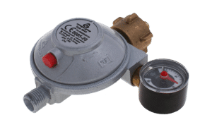Druckminderer 0,8kg/h 30mbar FM KLF x G1/4LH-KN 1St mit Manometer