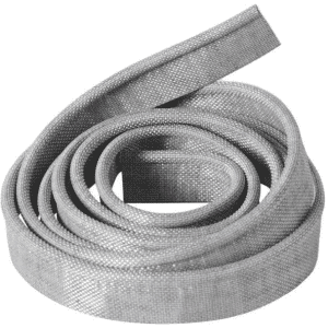 Keder grau textilummantelt 7 x 25 mm Länge 12 m