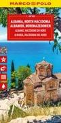 MARCO POLO Reisekarte Albanien, Nordmazedonien 1:450.000. 1:450'000